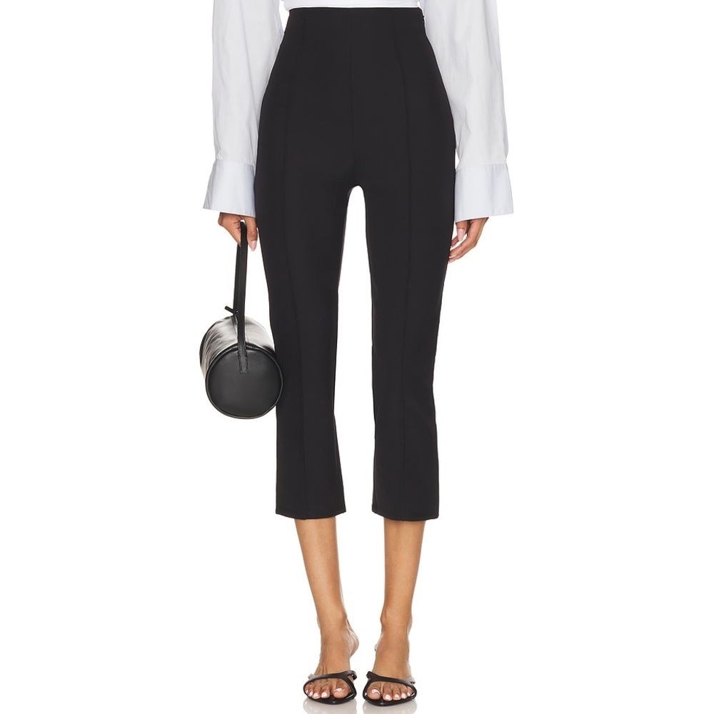 Lovers + Friends Elegant Black Cropped Capri Pants